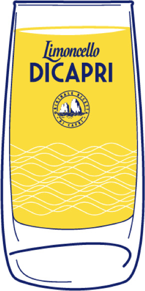 LISCIO Limoncello di Capri - DI CAPRI NEAT - cocktail illustration